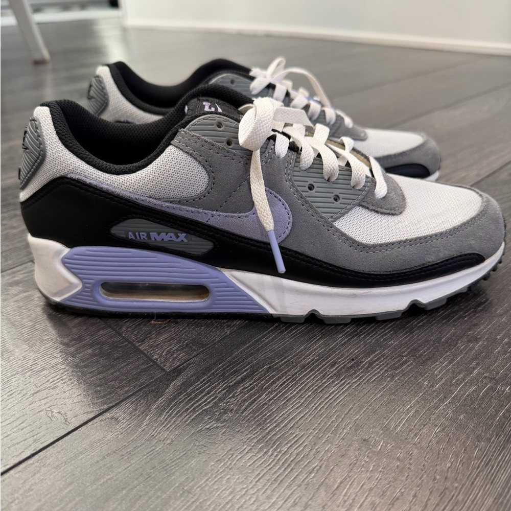 Nike Air Max Sneakers in Black, Gray, and White